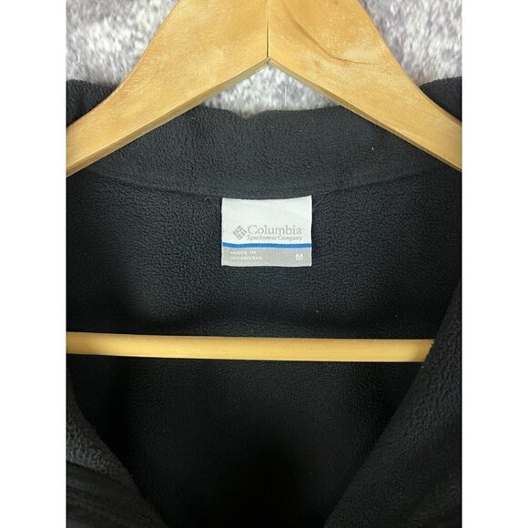 Columbia Collared Full Zip Softshell Fleece Jacket Black Mens Medium XM634 - Picture 3 of 11